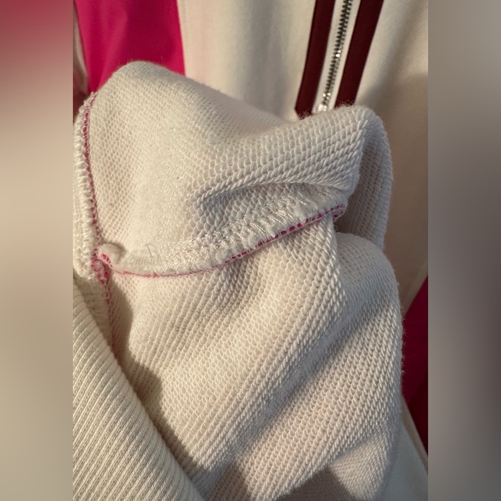 ANTHROPOLOGIE XXS Daily Practice PREPPY Color Block Twofer Mini Dress Pink White - Picture 16 of 16